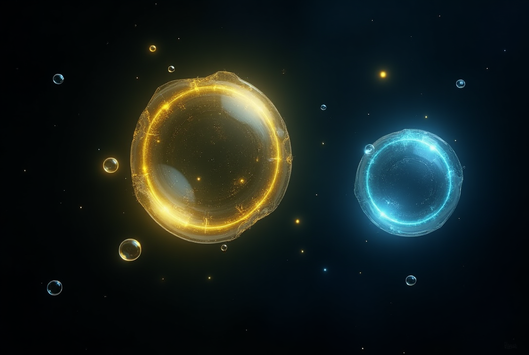 Протон та електрон як бульбашки в ПЧК